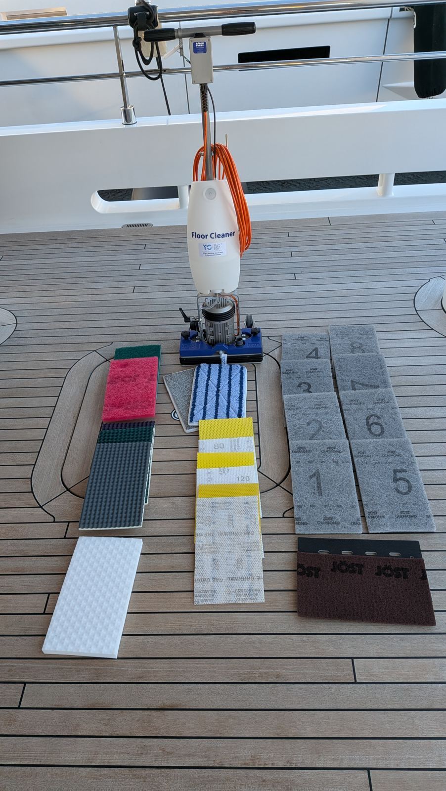JÖST Floor Cleaner Junior on deck