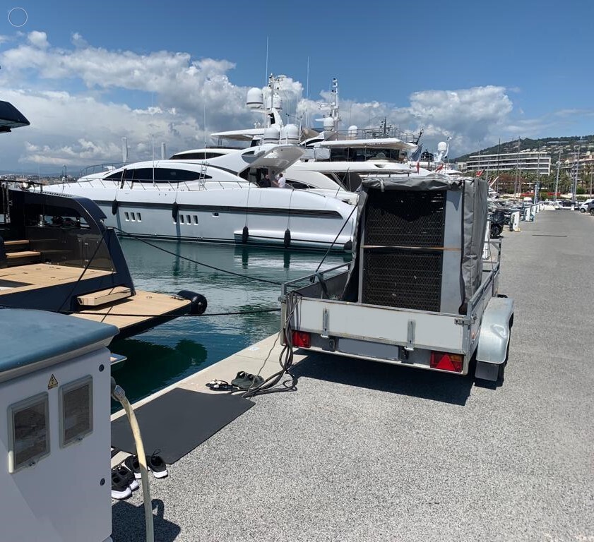 600 kW load bank for yacht generator load testing